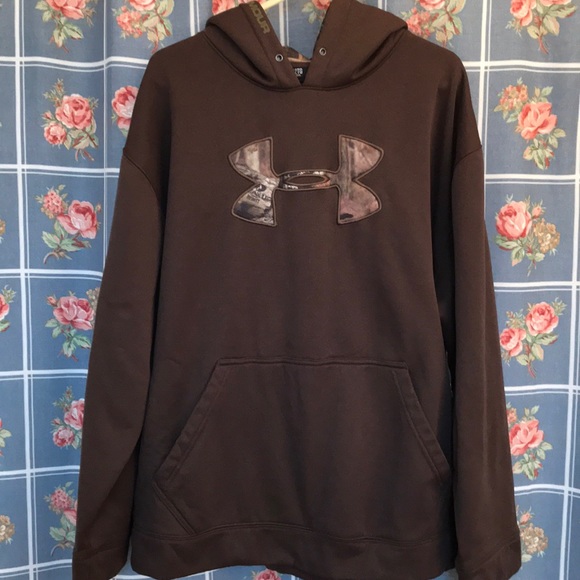 Brown With Camouflage 2xl Hoodie Mens 